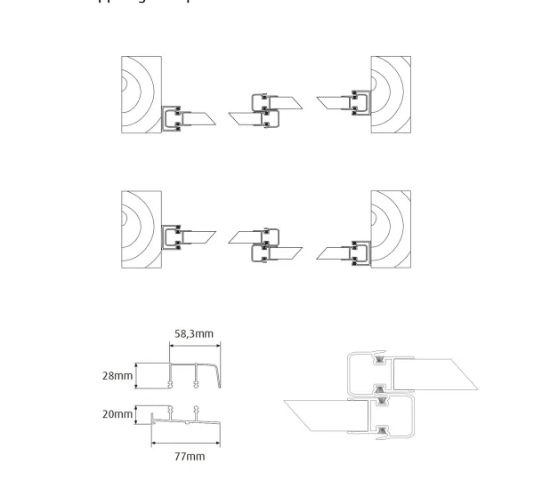 2-delad ritning