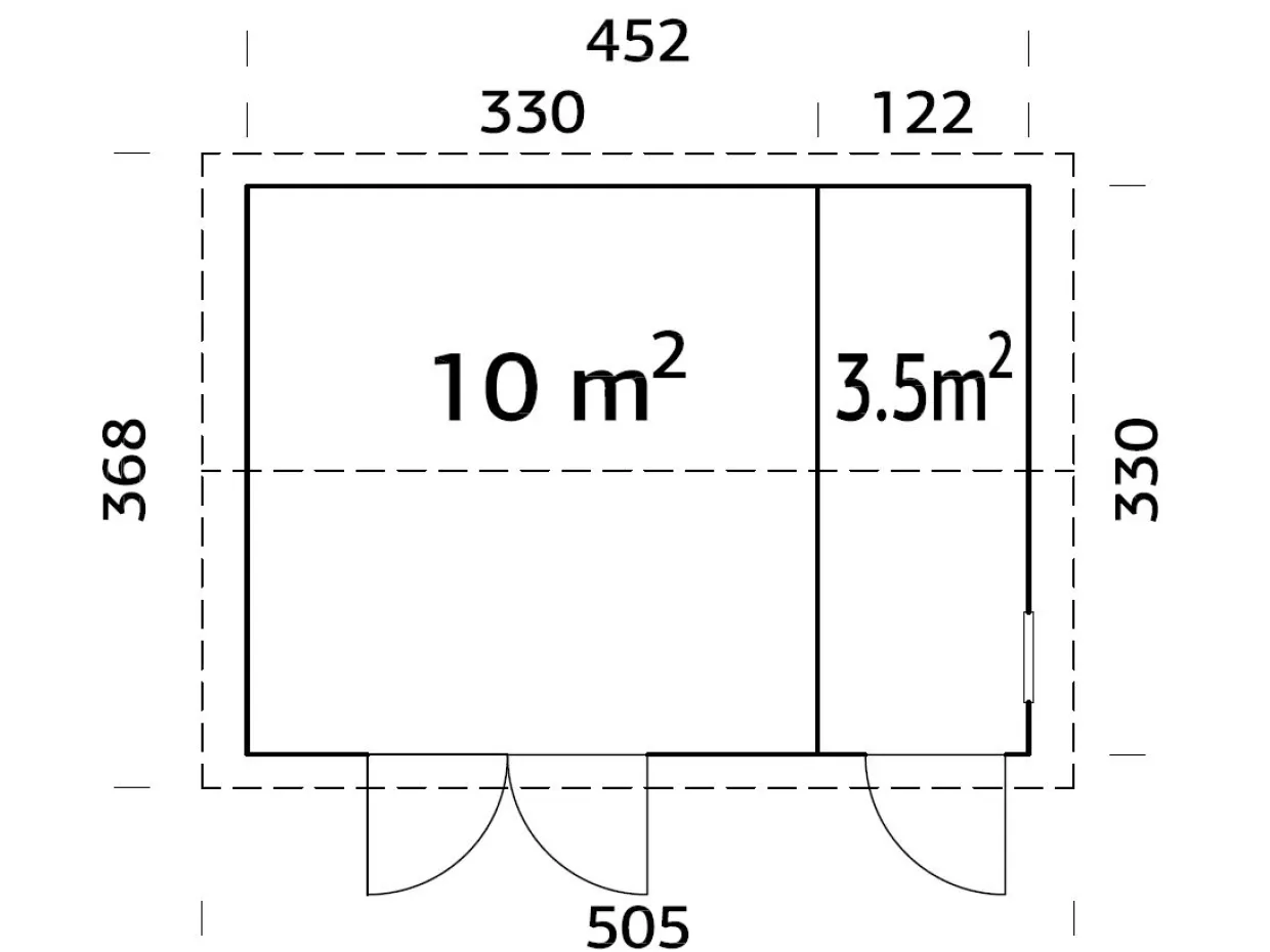 Olaf 13,5 m2 mått 