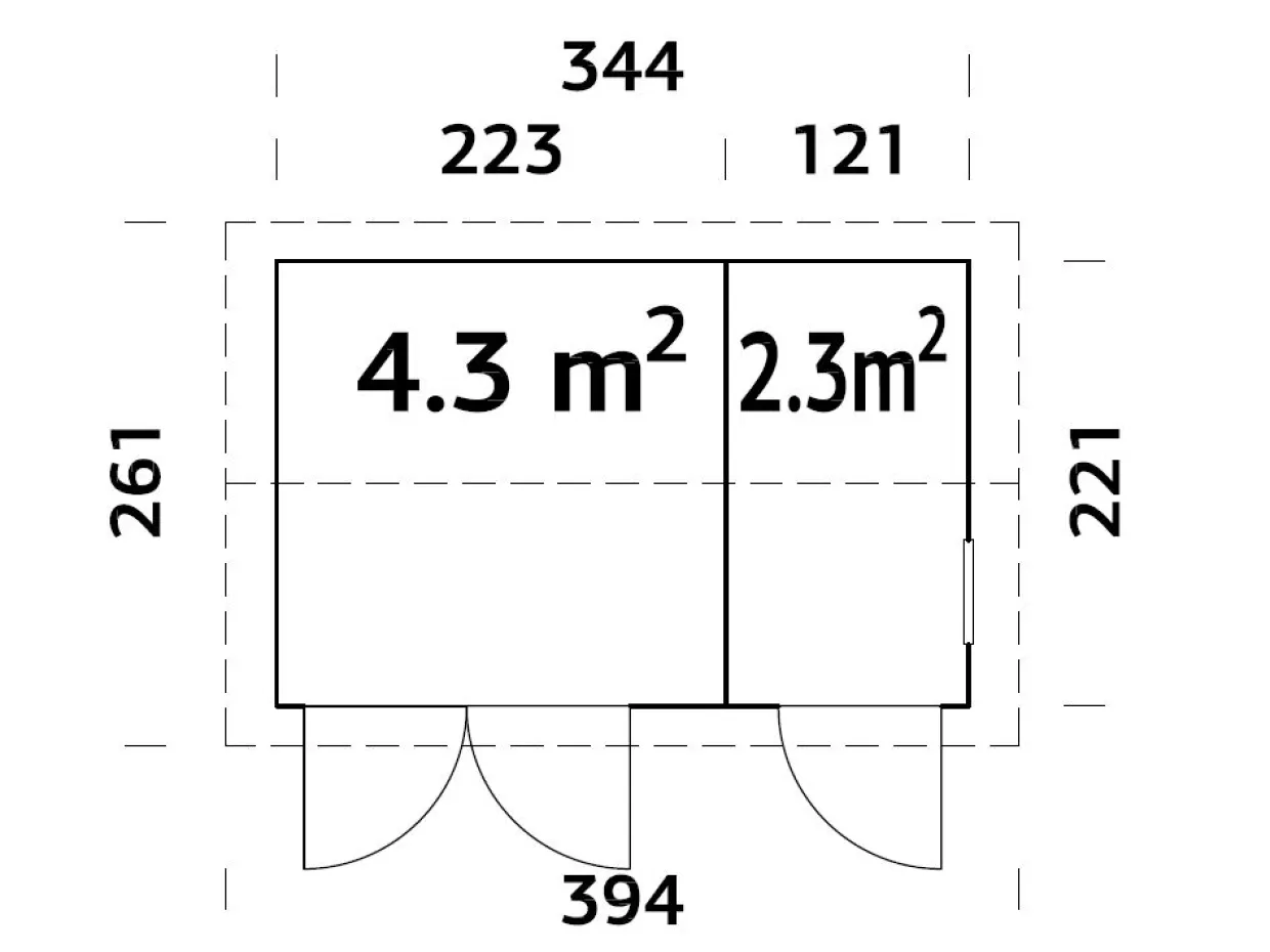 olaf 6,6 m2 mått 