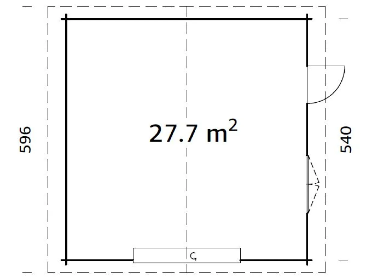 Roger 27,7 m2 port mått 