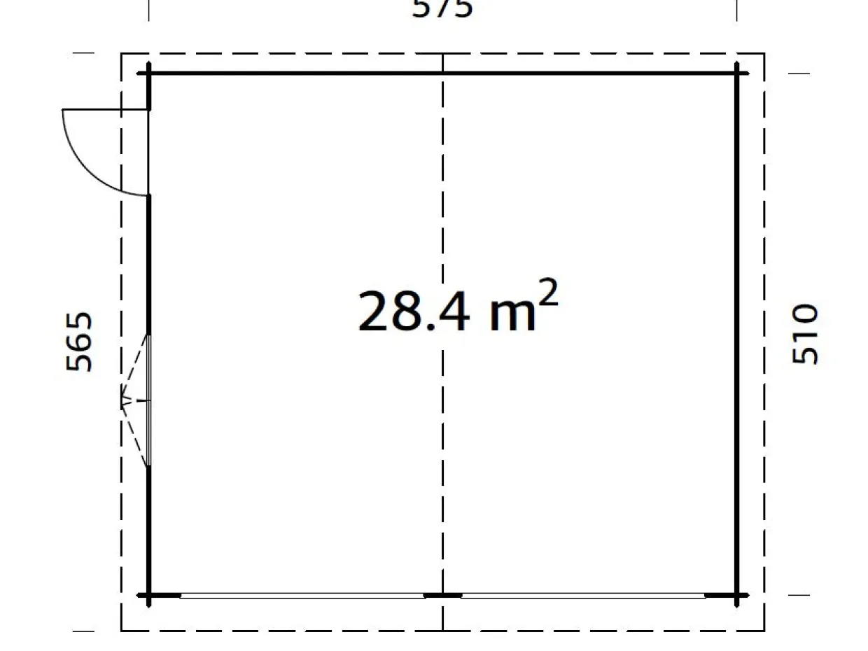Roger 28,4 m2 mått 
